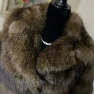 Genuine Vintage SABLE Fur Coat Jacket